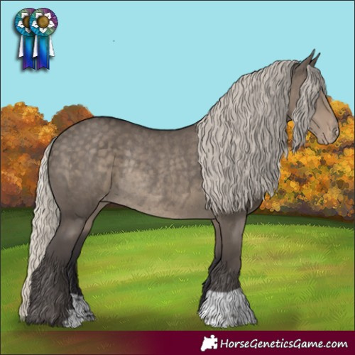 Horse Color:Silver Smoky Grullo Varnish Rabicano 