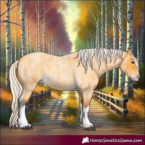 Horse Color:Silver Buckskin Roan Splash 