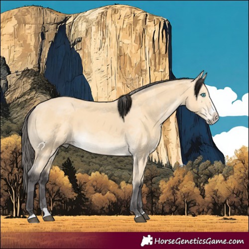 Horse Color:White Spotted Buckskin Merle Splash
