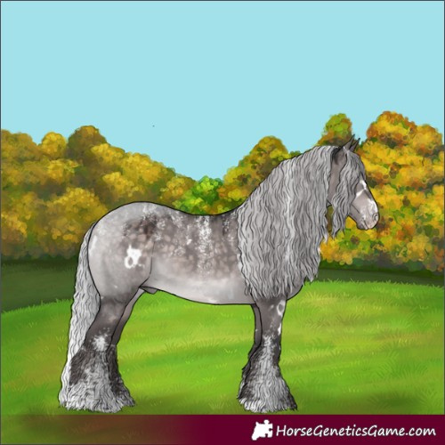 Horse Color:Powder White Platinum White Spotted Silver Brown Dun 