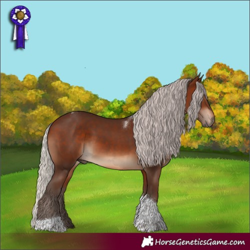 Horse Color:Silver Brown Tobiano