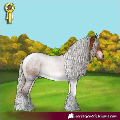 Horse Color:Silver Brown Tobiano 