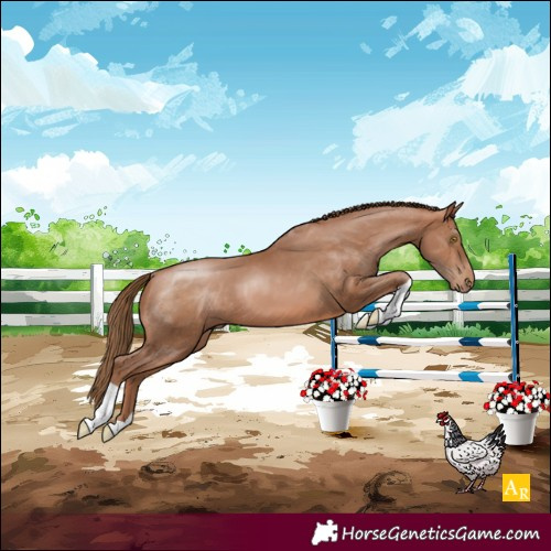Horse Color:Brown Pearl 