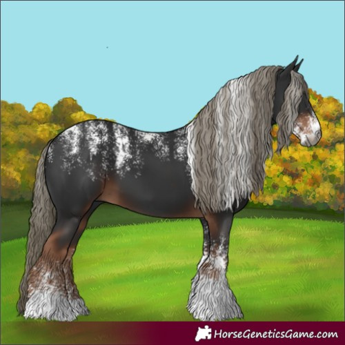 Horse Color:Powder White Gray Liver Chestnut Mushroom