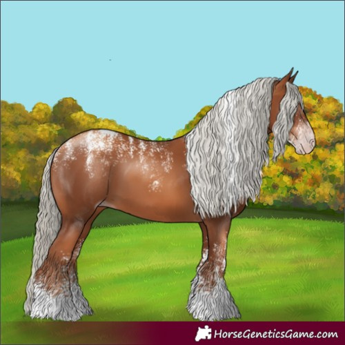 Horse Color:Powder White Gray Gold Champagne Mushroom 