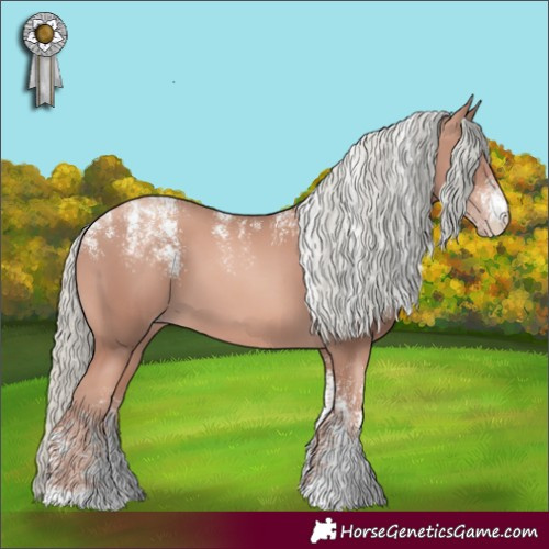 Horse Color:Powder White Gold Champagne Mushroom