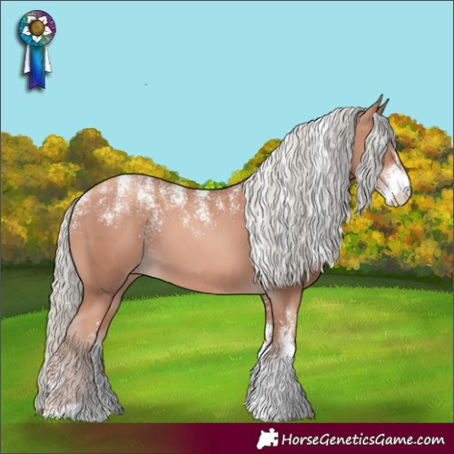 Horse Color:Powder White Gold Champagne Mushroom