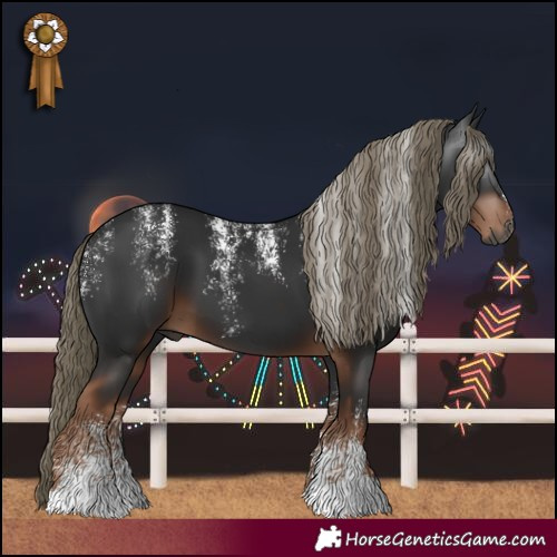 Horse Color:Powder White Gray Liver Chestnut Mushroom 