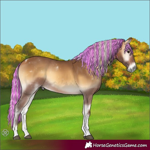 Horse Color:Painted Silver Buckskin Onyx Tobiano 