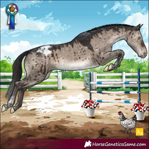 Horse Color:Brown Dun Mushroom Tobiano Snowcap Brindle 