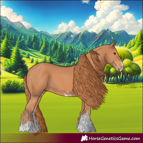Horse Color:Chestnut Sabino