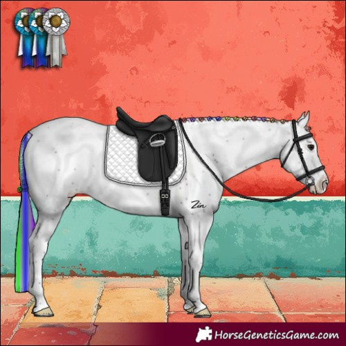 Horse Color:Painted Brown Ice Sabino