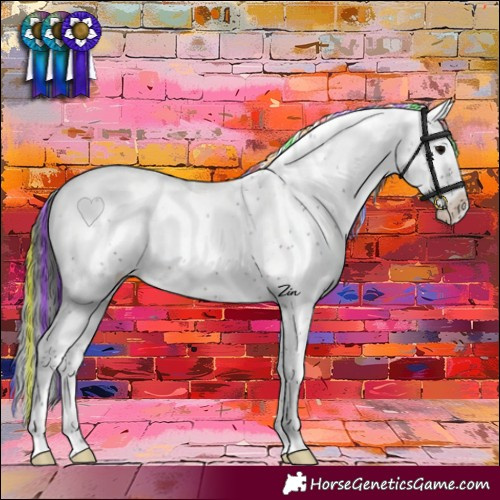 Horse Color:Painted Brown Ice Sabino Blanket Rabicano