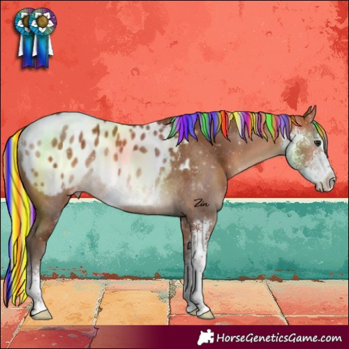 Horse Color:Painted Silver Bay Sabino Blanket Rabicano