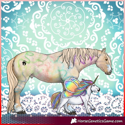 Horse Color:Palomino Roan Dun