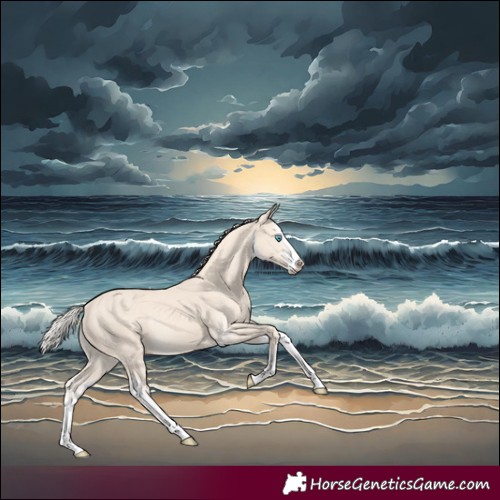 Horse Color:White Spotted Cremello