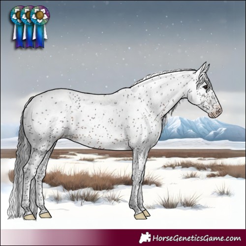 Horse Color:Brown Sabino Varnish 