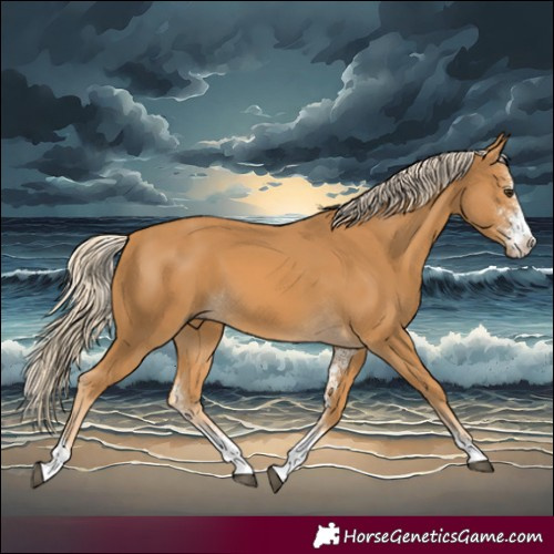 Horse Color:Palomino Sabino