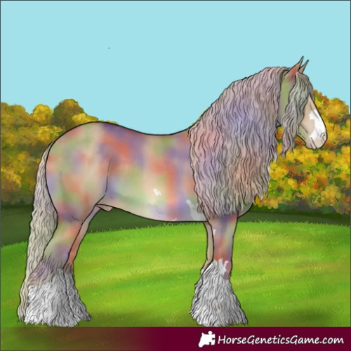 Horse Color:Nacre Chocolate Palomino Dun Varnish