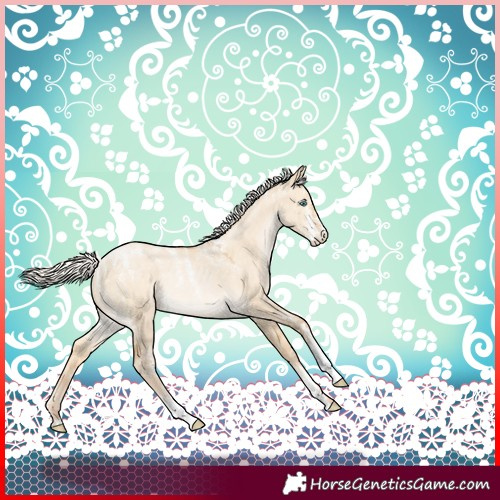 Horse Color:Powder White Silver Buckskin Pearl Dun Rabicano 