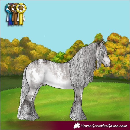 Horse Color:Powder White Platinum White Spotted Silver Brown Dun Rabicano
