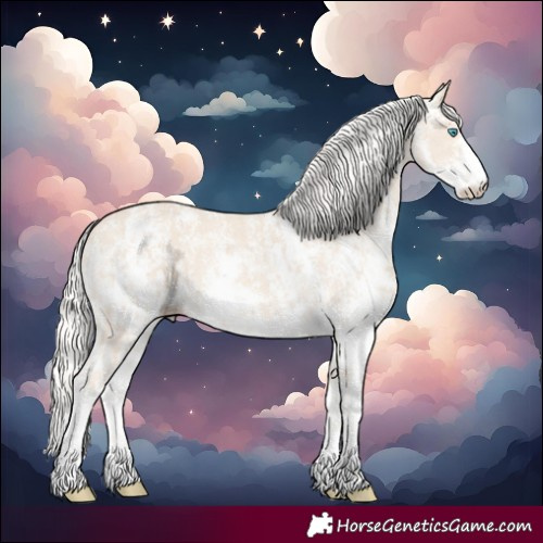 Horse Color:Cremello Sabino and Cremello Sabino