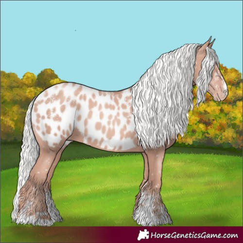 Horse Color:Powder White Gold Champagne Mushroom Blanket 