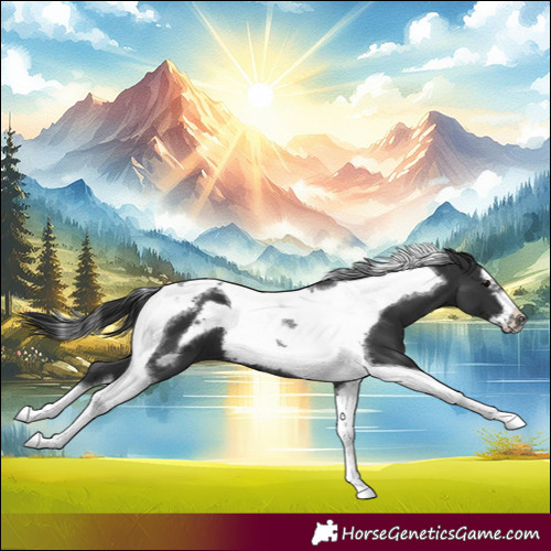 Horse Color:Black Tobiano Frame 
