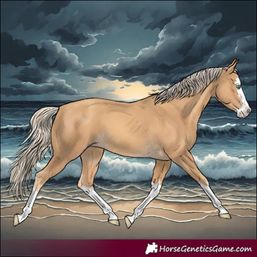 Horse Color:Gold Cream Champagne Splash
