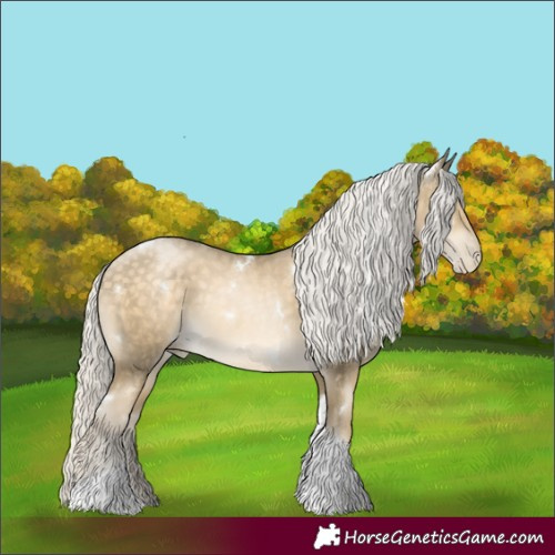 Horse Color:White Spotted Silver Buckskin Pearl Tobiano 
