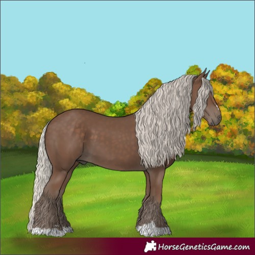 Horse Color:Silver Black 