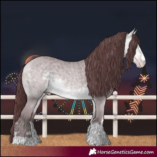 Horse Color:Chocolate Sable Cream Champagne Chinchilla 