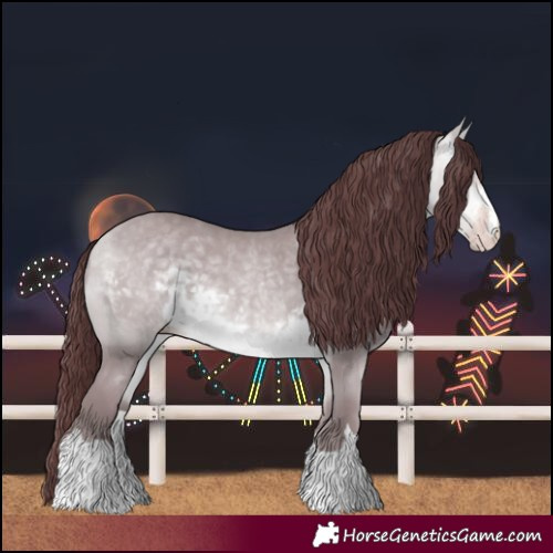 Horse Color:Chocolate Sable Cream Champagne Chinchilla 