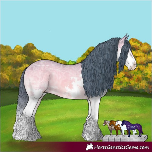 Horse Color:Watercolor Sable Cream Champagne Ice Onyx Splash 