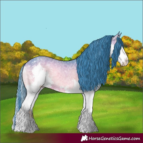 Horse Color:Watercolor Brown Ice Onyx Splash 