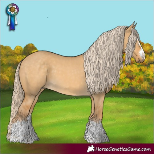 Horse Color:Palomino Dun Rabicano