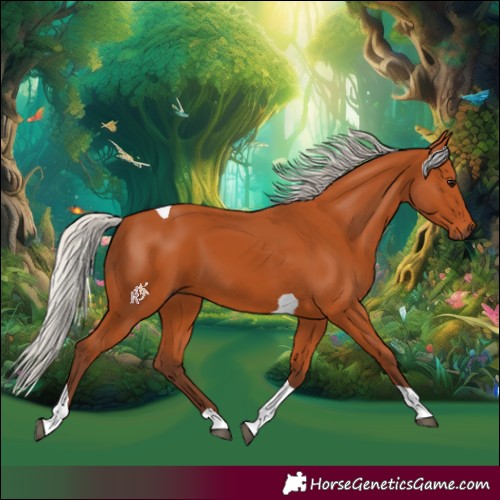 Horse Color:Silver Bay Tobiano 