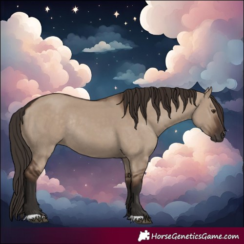 Horse Color:Liver Red Dun Rabicano 