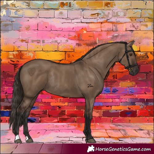 Horse Color:Liver Red Dun Rabicano 