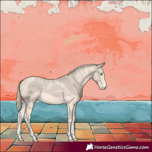 Horse Color:Powder White Perlino 