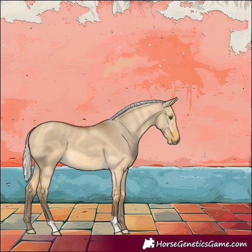 Horse Color:Silver Buckskin Dun 