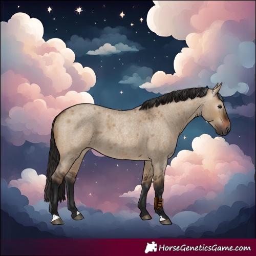 Horse Color:Gray Bay Roan Dun