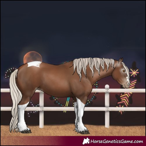 Horse Color:Gray Silver Black Pearl Tobiano 