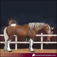 Horse Color:Gray Silver Black Pearl Tobiano 