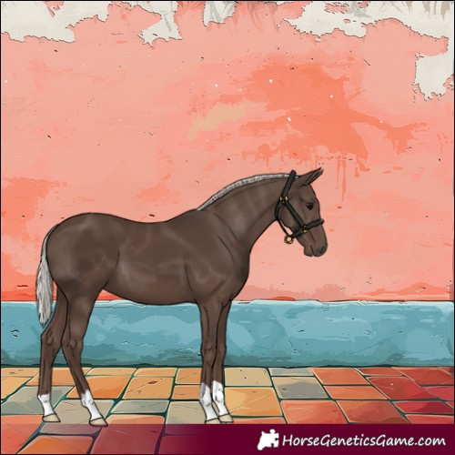 Horse Color:Silver Black 