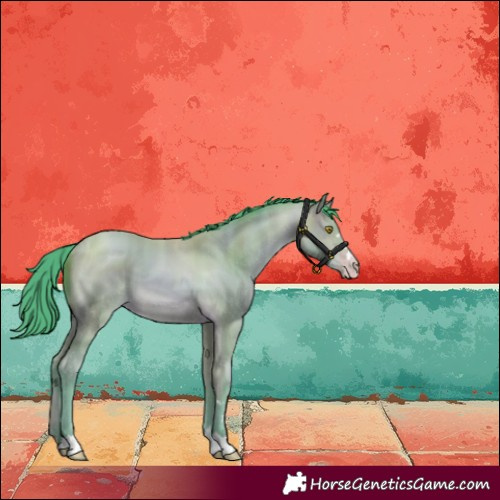 Horse Color:Watercolor Amber Champagne 