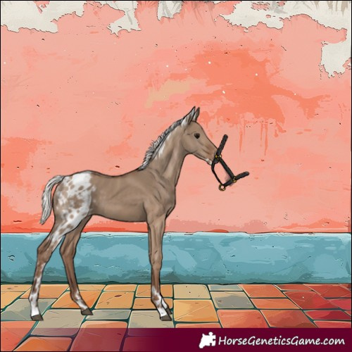 Horse Color:Silver Grullo Skewed LP Spotted 