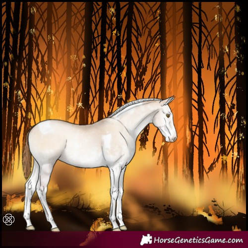 Horse Color:Smoky Blue Onyx Pearl Sabino Tobiano