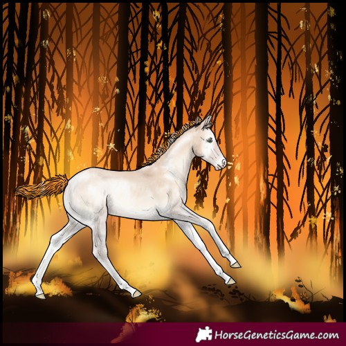 Horse Color:Painted Silver Perlino Onyx Tobiano 