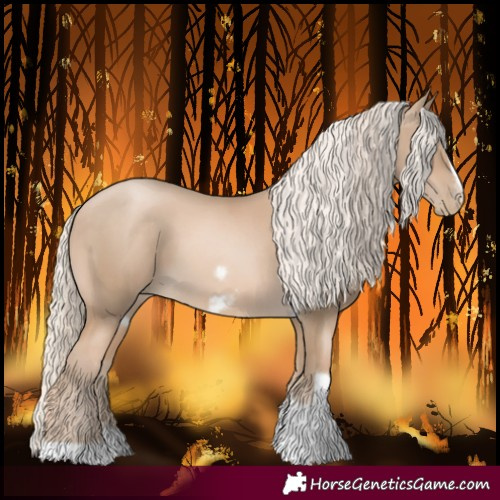Horse Color:Chocolate Palomino Pearl Tobiano Frame  and Chocolate Palomino Pearl Tobiano Frame 
